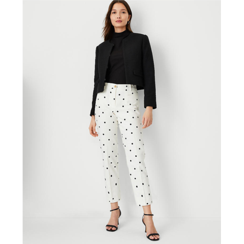 Anntaylor The Cotton Crop Pant in Textured Dot