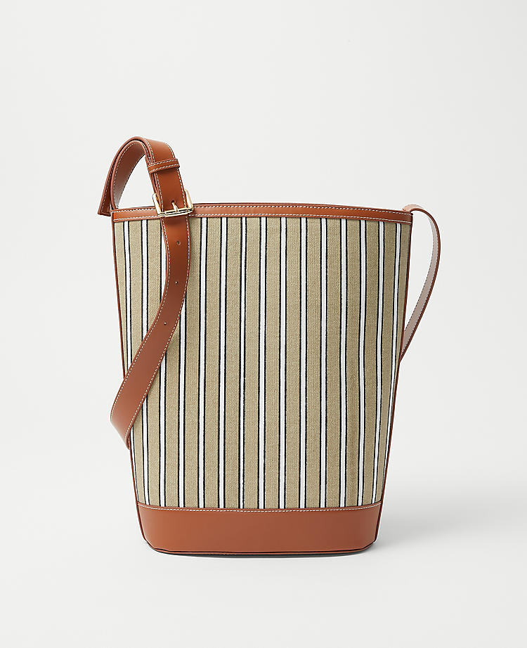 Anntaylor AT Weekend Striped Tote Bag