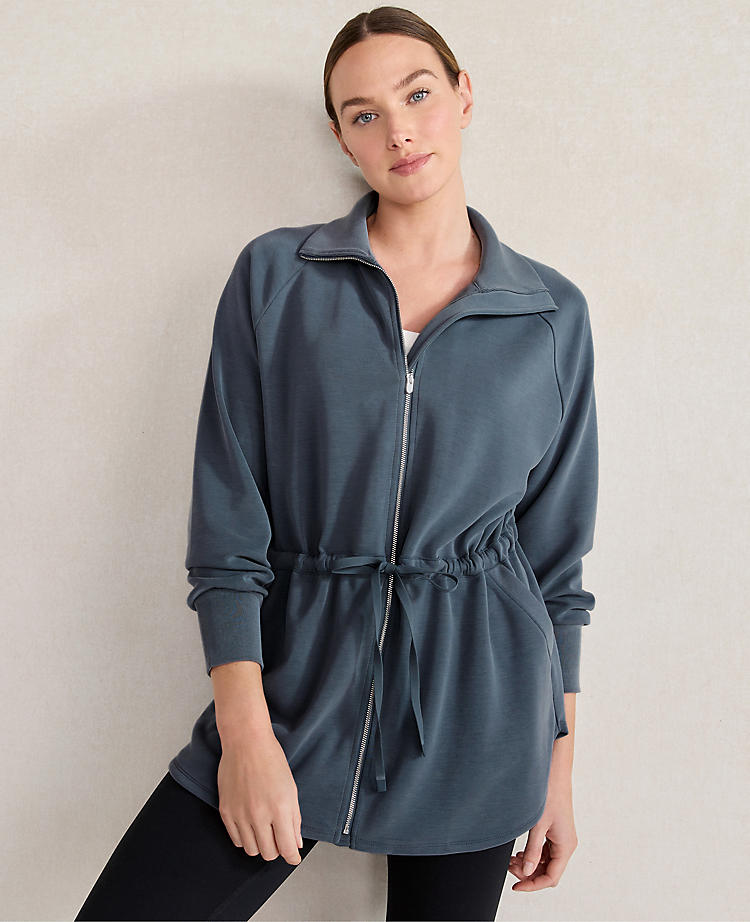 Anntaylor Haven Well Within Balance Double-Knit Drawstring Jacket