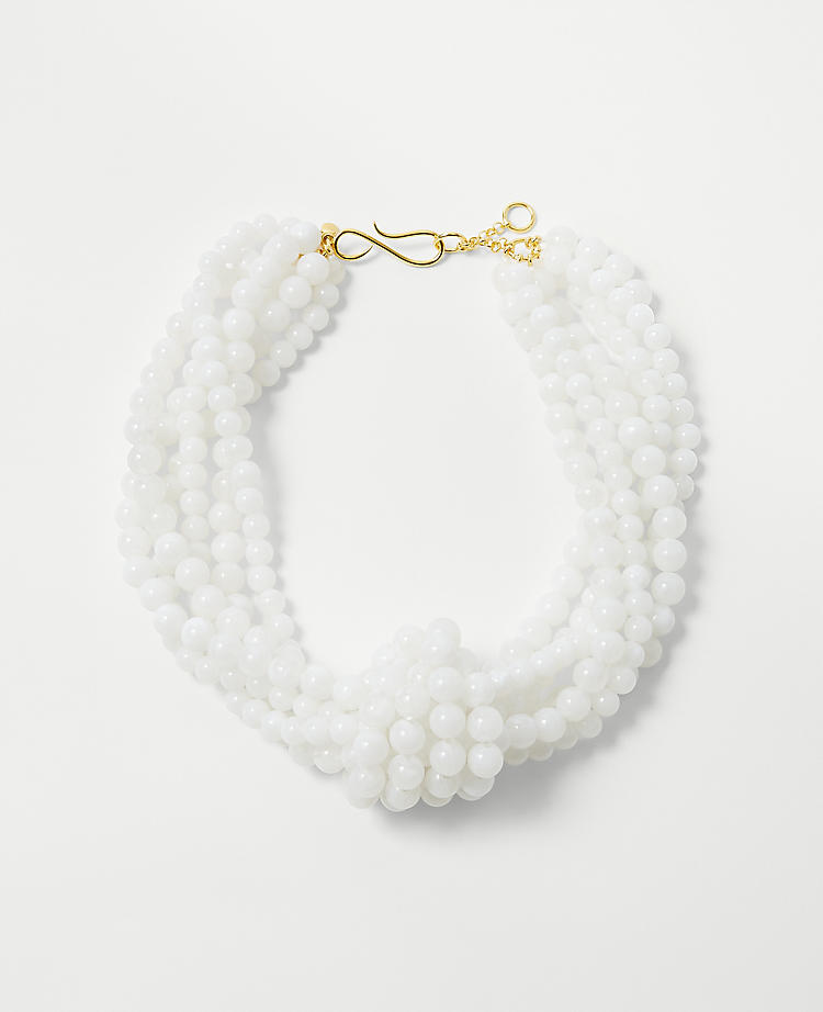 Anntaylor Multistrand Beaded Statement Necklace