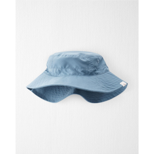 Oshkoshbgosh Kirby Blue Toddler Recycled Twill Swim Hat | oshkosh.com