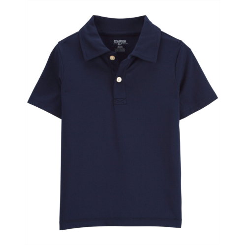 Carters Navy Toddler Polo Shirt in Moisture Wicking Active Mesh