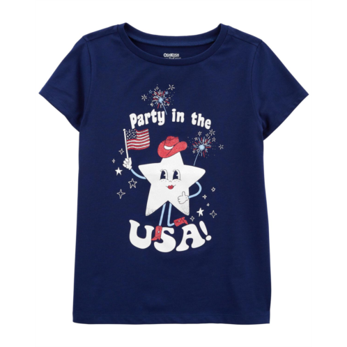 Carters Navy Kid Party in the USA Graphic Tee