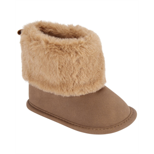 Oshkoshbgosh Tan Baby Faux Fur Boots | oshkosh.com