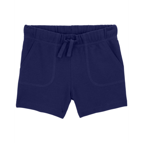 Oshkoshbgosh Navy Baby Pull-On Cotton Shorts | oshkosh.com