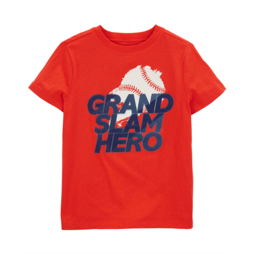 Oshkoshbgosh Red Kid Grand Slam Hero Graphic Tee | oshkosh.com