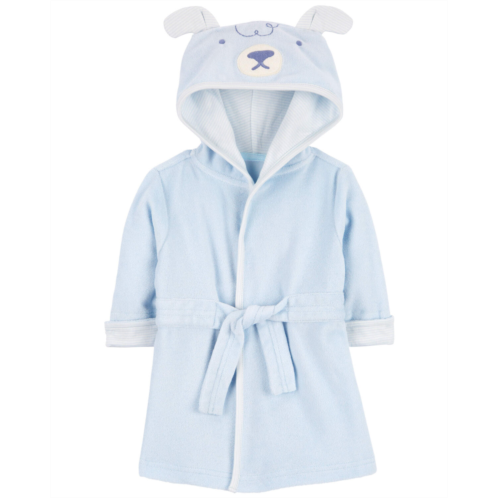 Carters Blue Baby Bear Hooded Terry Robe