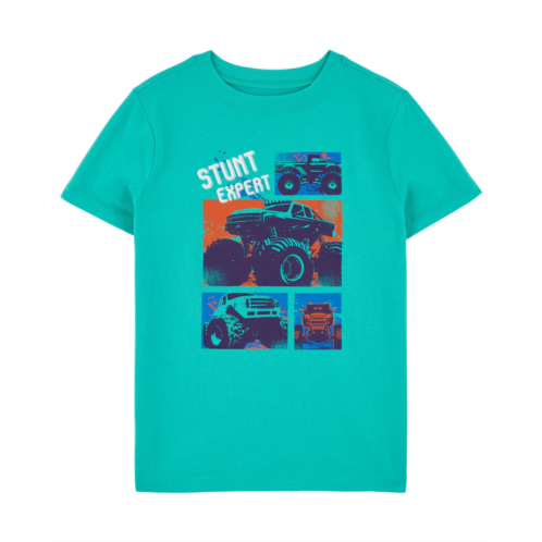 Carters Turquoise Kid Monster Truck Graphic Tee