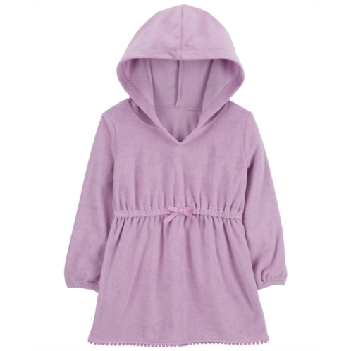 Carters Purple Toddler Terry Hooded Swimsuit Cover-Up