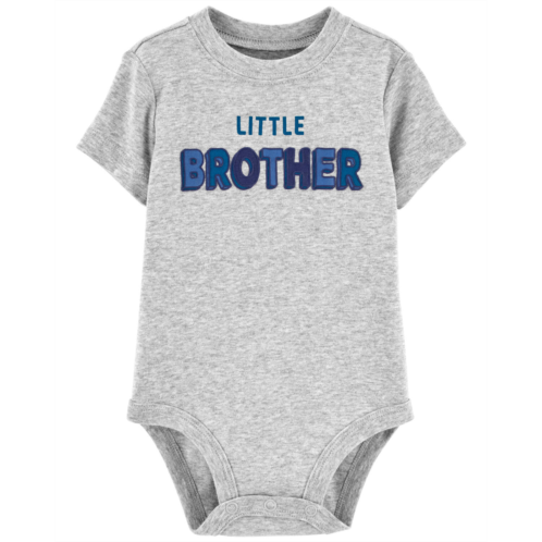 Oshkoshbgosh Heather Baby Little Brother Bodysuit | oshkosh.com