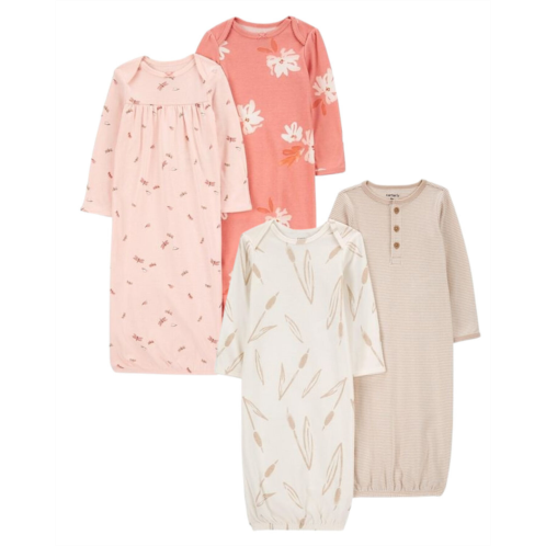 Carters Multi Baby 4-Pack Mixed Print Night Gowns Set