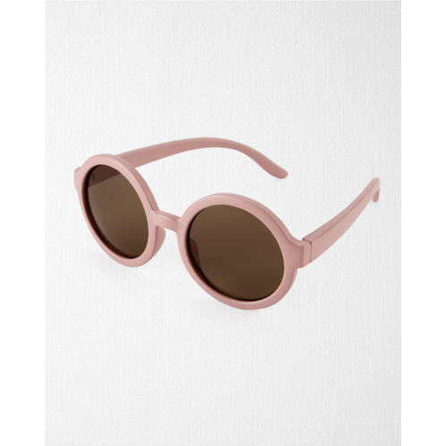 Oshkoshbgosh Pink Baby Round Recycled Sunglasses | oshkosh.com