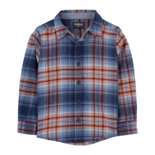 Carters Plaid Toddler Cozy Flannel Button-Front Shirt