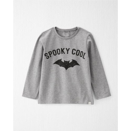Carters Heather Grey Toddler Organic Cotton Spooky Cool Tee