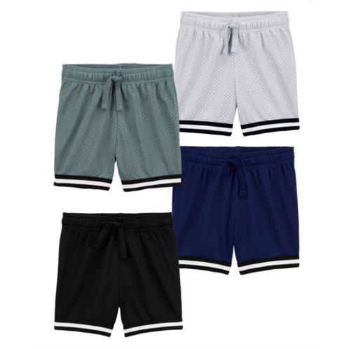 Oshkoshbgosh Multi Toddler 4-Pack Sporty Mesh Fan Favorite Shorts | oshkosh.com