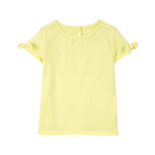 Carters Yellow Toddler Silky Pointelle Top