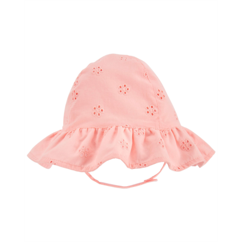 Oshkoshbgosh Pink Baby Eyelet Sun Hat | oshkosh.com