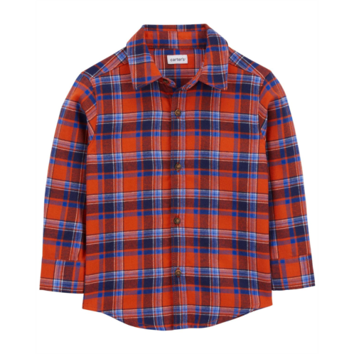Oshkoshbgosh Red/Blue Baby Plaid Button-Front Shirt | oshkosh.com