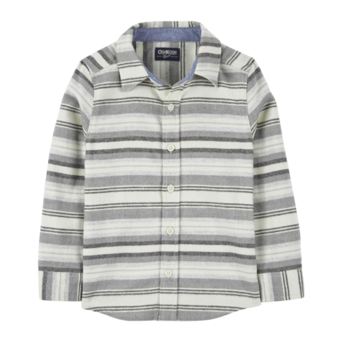 Carters Baja Stripe Toddler Cozy Flannel Button-Front Shirt