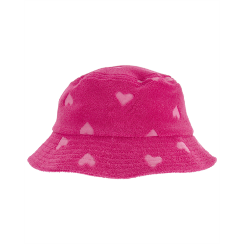 Carters Pink Toddler Heart Bucket Hat