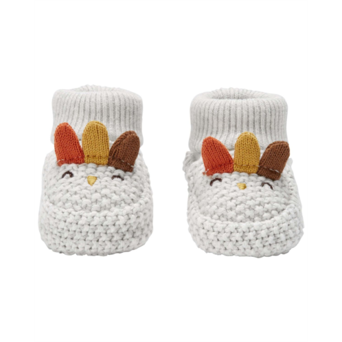 Oshkoshbgosh Multi Baby Thanksgiving Turkey Crochet Booties | oshkosh.com