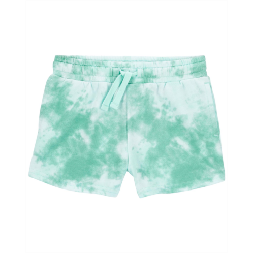 Carters Blue Toddler Tie-Dye Pull-On French Terry Shorts