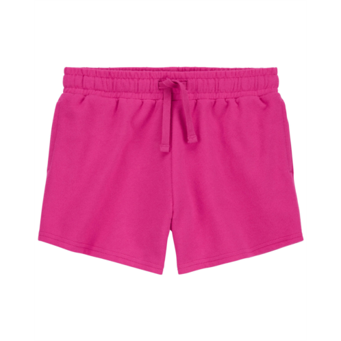Carters Pink Kid Pull-On French Terry Shorts