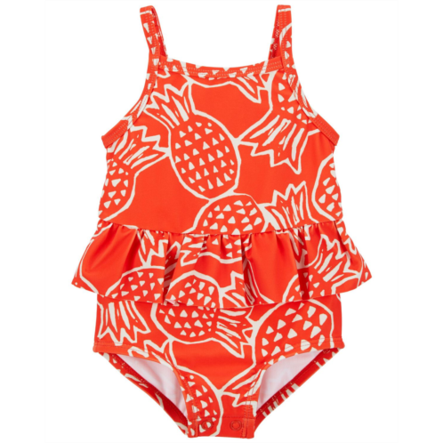Carters Red Baby Pineapple 1-Piece Swimsuit