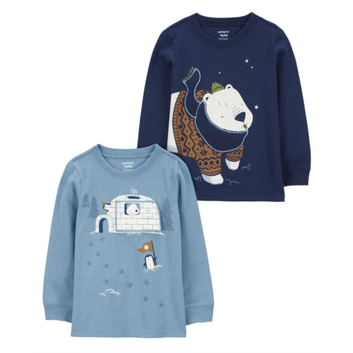 Carters Multi Toddler 2-Pack Polar Bear Graphic Tees