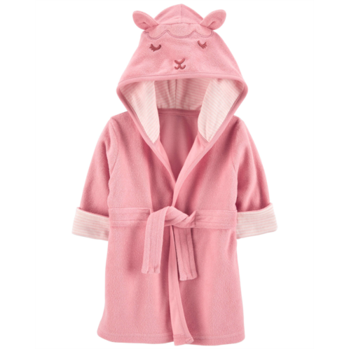 Oshkoshbgosh Pink Baby Lamb Hooded Terry Robe | oshkosh.com