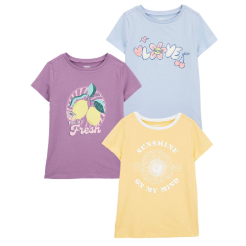 Oshkoshbgosh Multi Kid 3-Pack Love & Sunshine Graphic Tees | oshkosh.com