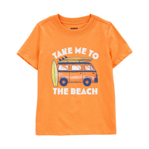 Carters Orange Toddler Beach Graphic Tee