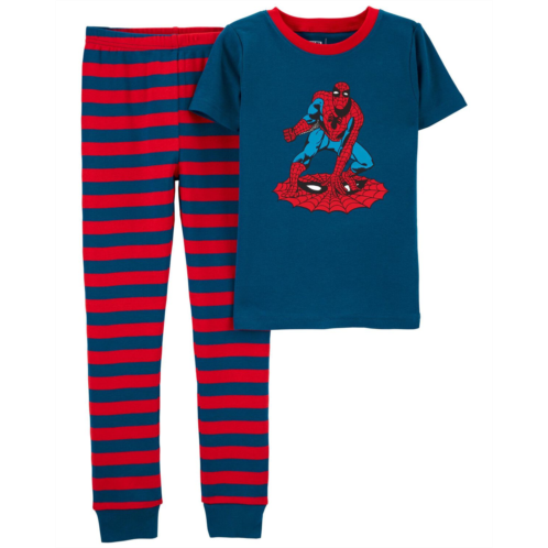 Carters Blue/Red Kid 2-Piece Spider-Man 100% Snug Fit Cotton Pajamas