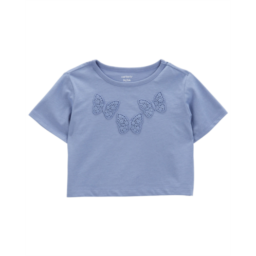 Carters Blue Toddler Butterfly Boxy-Fit Graphic Tee