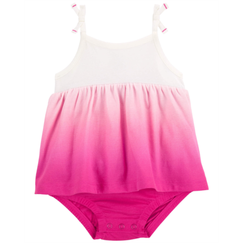 Oshkoshbgosh White/Pink Baby Ombre Bodysuit Dress | oshkosh.com