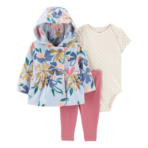 Carters Multi Baby 3-Piece Floral Little Jacket Set