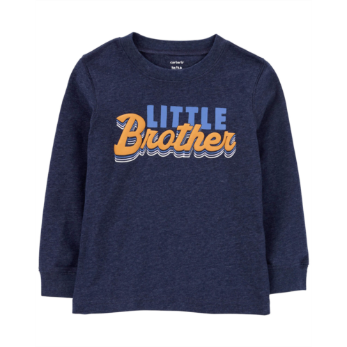 Carters Navy Toddler Little Brother Tee