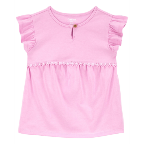 Oshkoshbgosh Pink Toddler Flutter Top | oshkosh.com