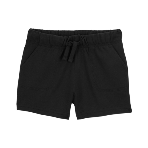 Carters Black Baby Pull-On Cotton Shorts