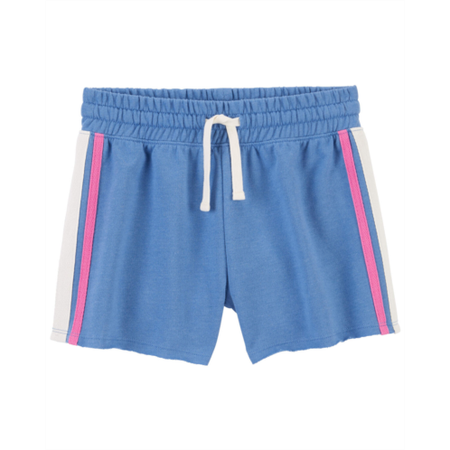 Carters Blue Kid Striped Drawstring Shorts