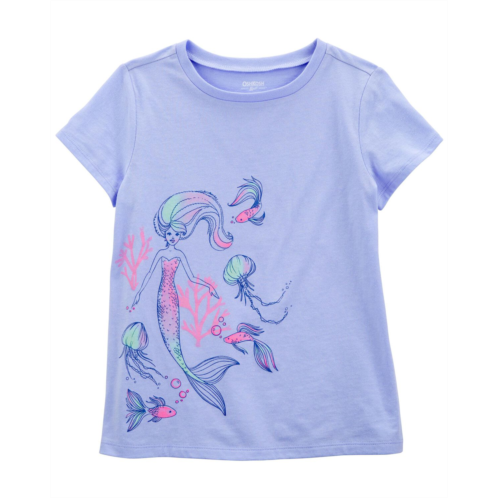 Carters Purple Kid Mermaid Graphic Tee
