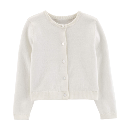 Oshkoshbgosh Ivory Baby Cotton Cardigan | oshkosh.com