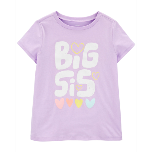 Oshkoshbgosh Purple Toddler Big Sis Graphic Tee | oshkosh.com