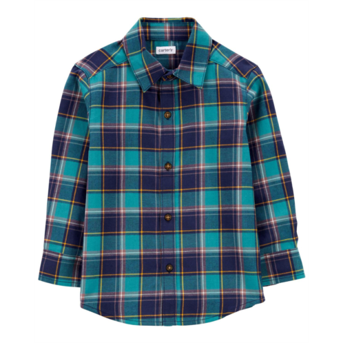 Carters Multi Toddler Plaid Button-Front Shirt