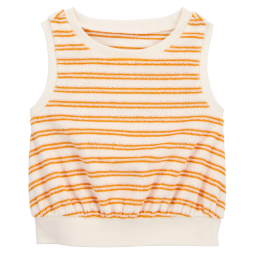 Carters Orange Baby Striped Terry Tank