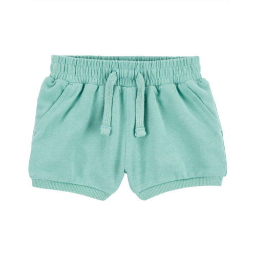 Oshkoshbgosh Mint Baby Pull-On French Terry Shorts | oshkosh.com