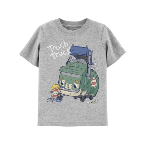 Carters Grey Toddler Trash Truck Tee