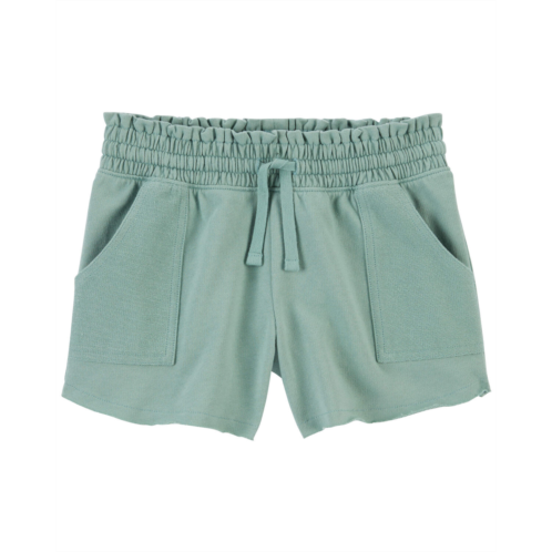 Carters Green Kid French Terry Pull-On Shorts
