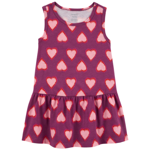 Carters Pink Toddler Heart Tank Dress