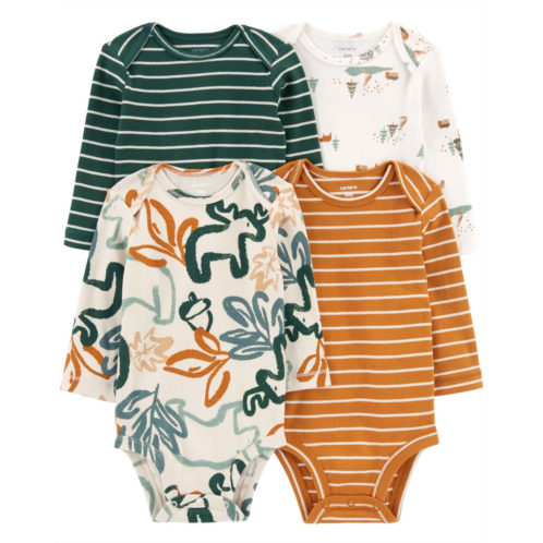 Oshkoshbgosh Multi Baby 4-Pack Long-Sleeve Bodysuits | oshkosh.com
